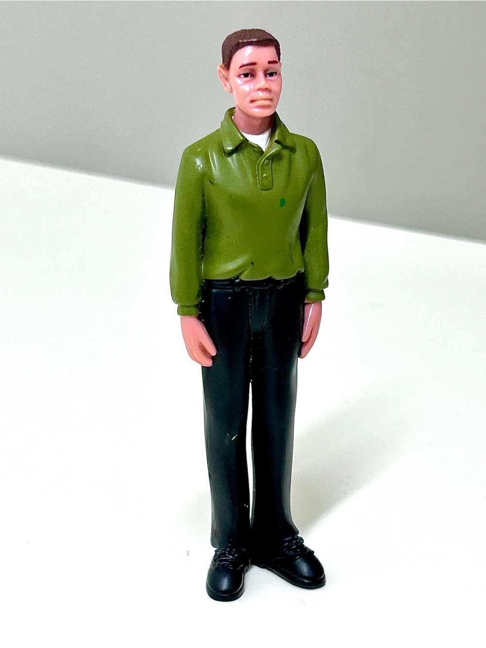 Creepy Looking Adult Man Solid Hard Rubber Figurine Doll Toy